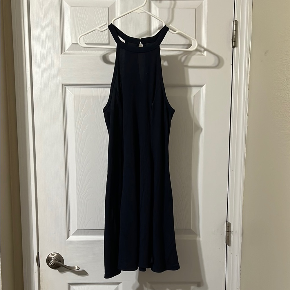 Chic Black Halter Dress